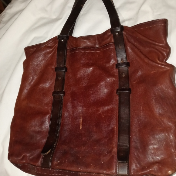 Beautiful Vintage Coach Leather Skinny Tote - Picture 2 of 13